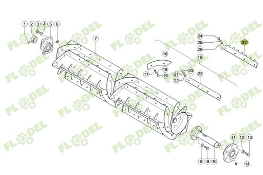 [FLO06099] Bara dintata postbabator CLAAS LEXION 777628