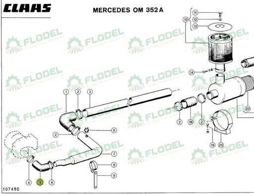 [FLO06165] Manson cauciuc original CLAAS 602476