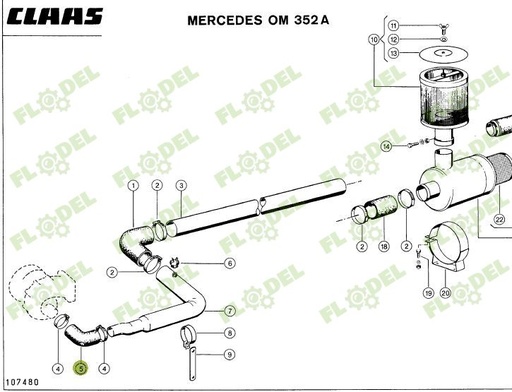 [FLO06165] Manson cauciuc original CLAAS 602476