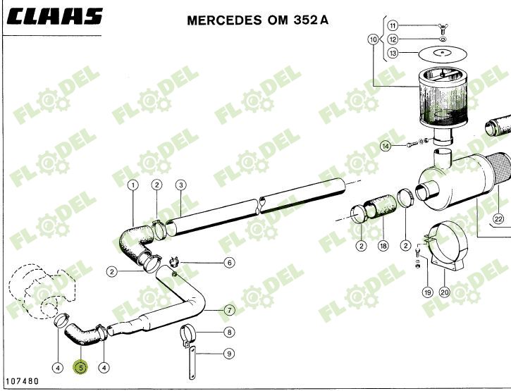 [FLO06165] Manson cauciuc original CLAAS 602476