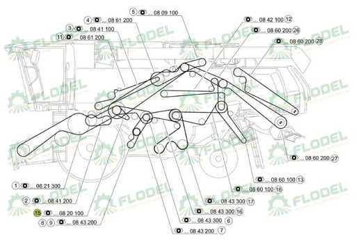 [FLO06253] Curea combina CLAAS 532011 GATES