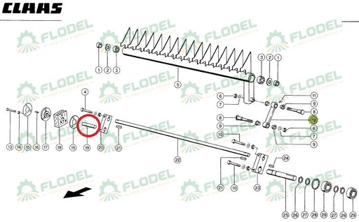 [FLO06259] Bolt balotiera CLAAS ROLLANT 821230
