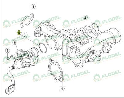 [FLO06282] Ventil - Supapa EGR original CLAAS 0019971951