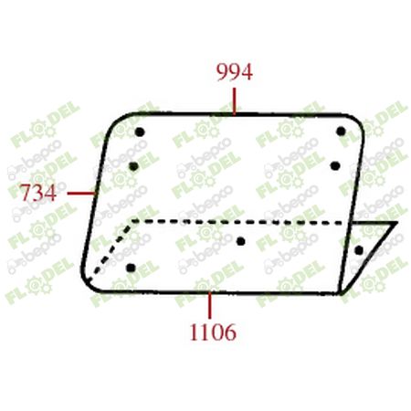 [FLO06318] Geam spate tractor FIAT 5124413