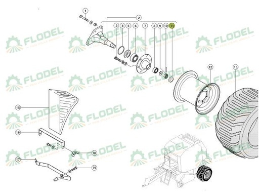 [FLO06398] Capac roata balotiera CLAAS 933295