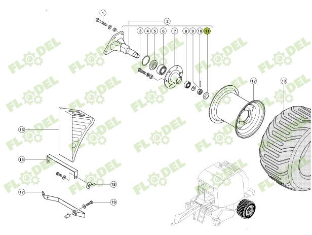 [FLO06398] Capac roata balotiera CLAAS 933295