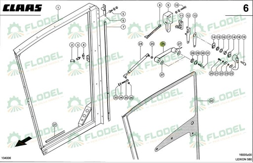 [FLO06482] Tub usa combina CLAAS 0005468101 Original CLAAS