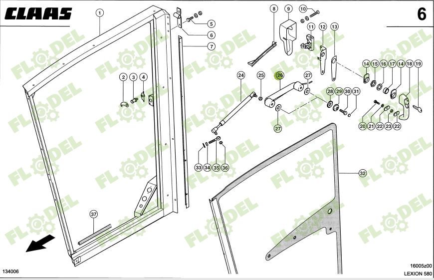 [FLO06482] Tub usa combina CLAAS 0005468101 Original CLAAS