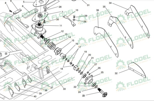 [FLO06513] Piulita header de porumb Dominoni 02073