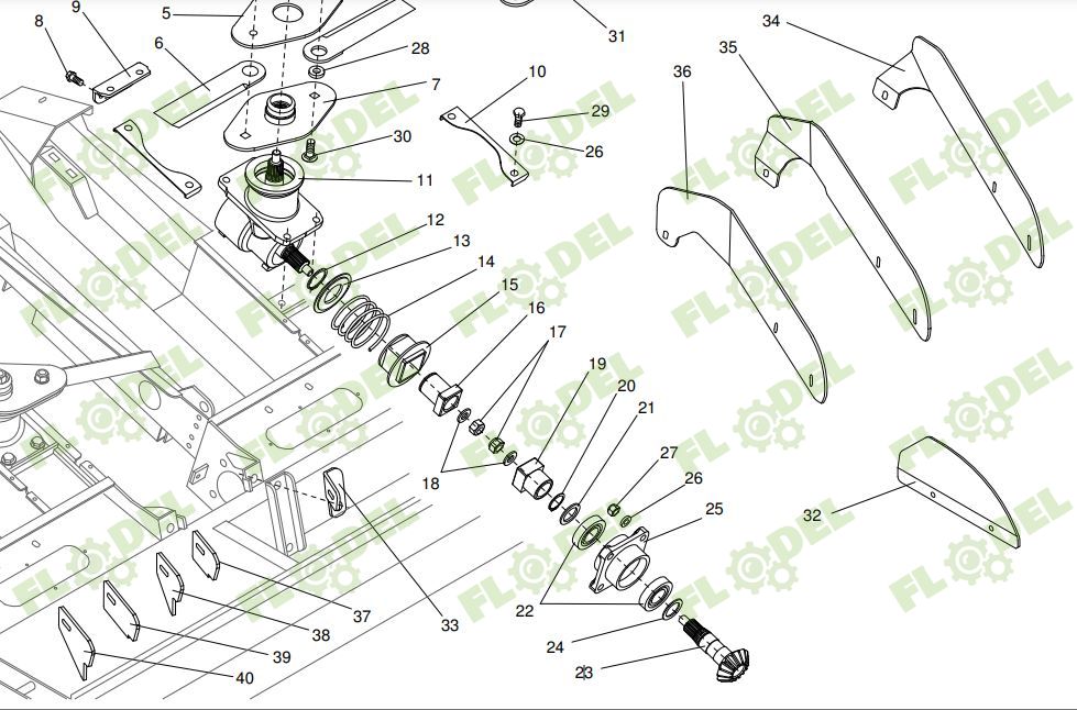 [FLO06517] Distantier header porumb DOMINONI 11090
