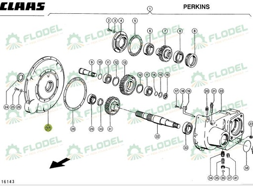 [FLO06577] Carcasa cutie transfer CLAAS LEXION 669742 ORIGINAL CLAAS
