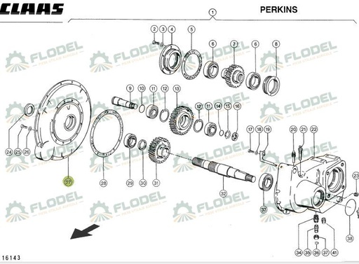 [FLO06577] Carcasa cutie transfer CLAAS LEXION 669742 ORIGINAL CLAAS