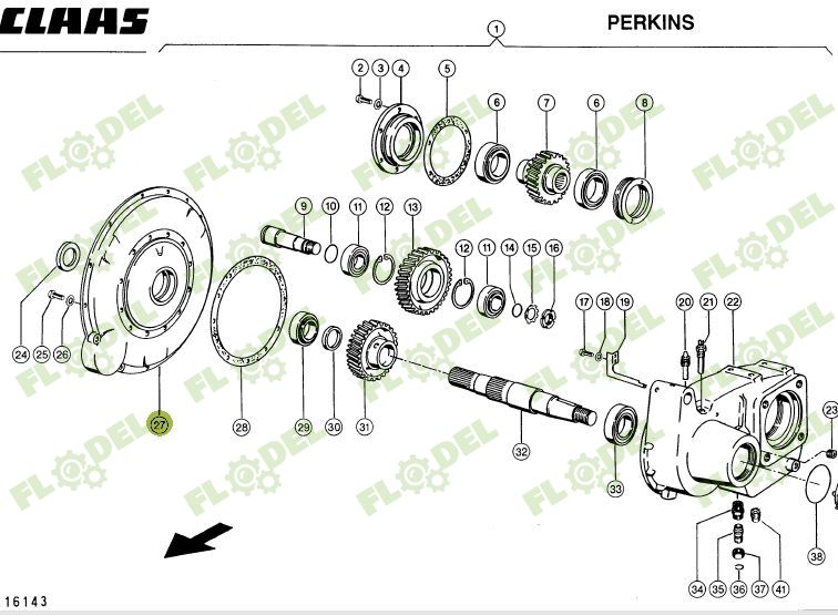 [FLO06577] Carcasa cutie transfer CLAAS LEXION 669742 ORIGINAL CLAAS