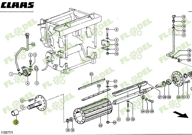 [FLO06583] Bucsa distantiera CLAAS 984342 Original CLAAS