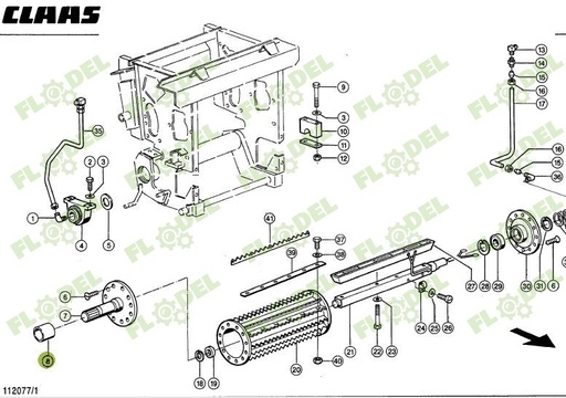 [FLO06583] Bucsa distantiera CLAAS 984342 Original CLAAS