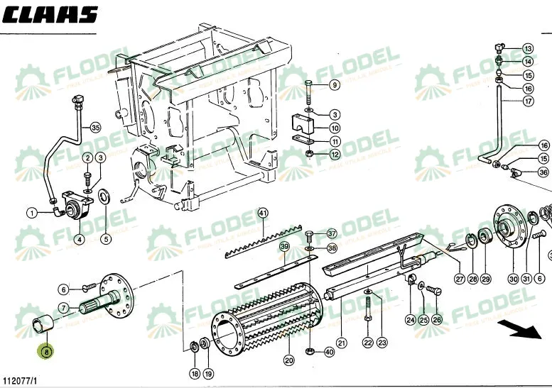 [FLO06583] Bucsa distantiera CLAAS 984342 Original CLAAS