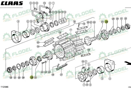 [FLO06595] Carcasa rulment CLAAS JAGUAR 984731 Original CLAAS