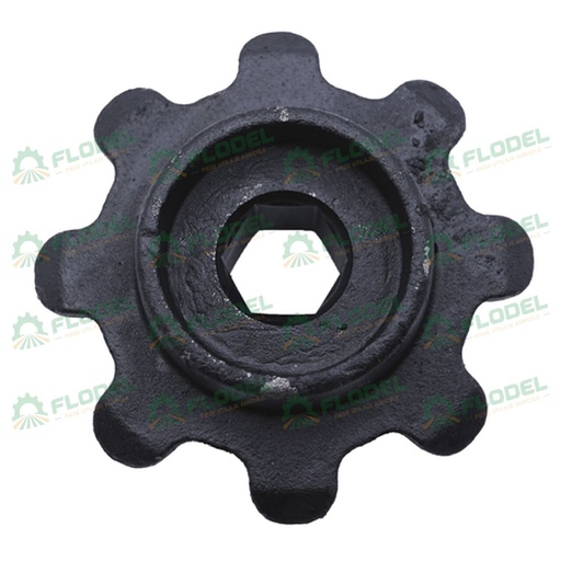 [FLO06644] Pinion Z8 50.6x120x46.5mm header John Deere H85252
