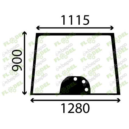 [FLO06704] Parbriz tractor MASSEY FERGUSON 3777602M2