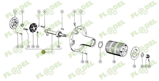 [FLO07014] Ax motor combina CLAAS 609294