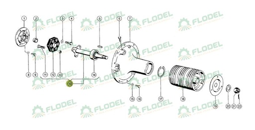 [FLO07014] Ax motor combina CLAAS 609294