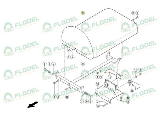 [FLO07093] Capota CLAAS CONSPEED 0009977820 Original CLAAS