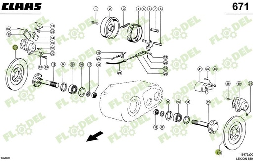 [FLO07348] Disc frana combina CLAAS 750052