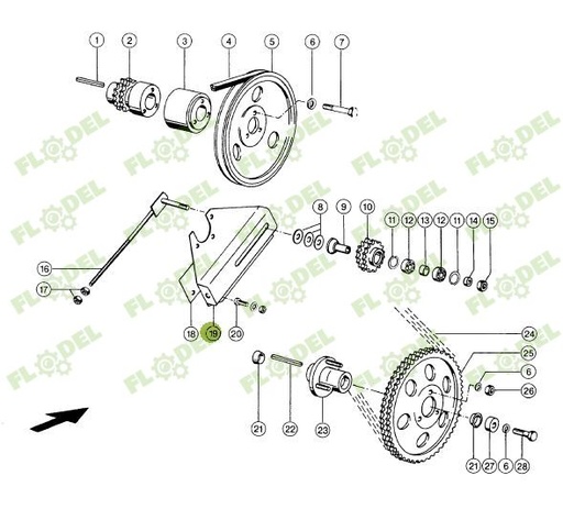 [FLO07533] Suport intinzator reductor combina CLAAS 603115