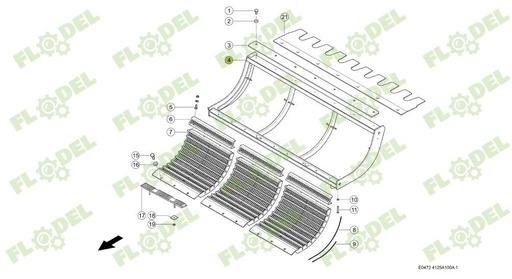 [FLO07692] Cadru contrabatator combina CLAAS 662847