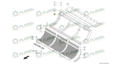 [FLO07692] Cadru contrabatator combina CLAAS 662847