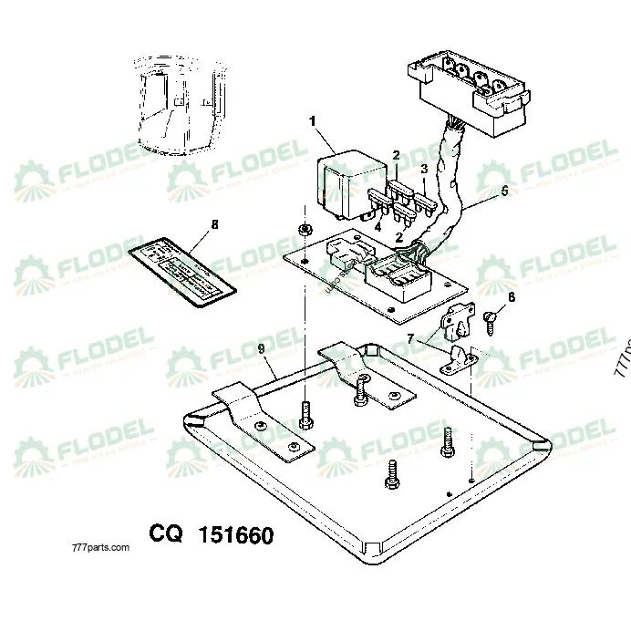 [FLO08358] Releu JOHN DEERE DQ04698 Original