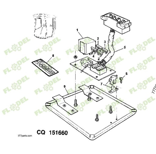 [FLO08358] Releu JOHN DEERE DQ04698 Original