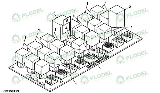 [FLO08359] Releu JOHN DEERE DQ54077 Original JOHN DEERE