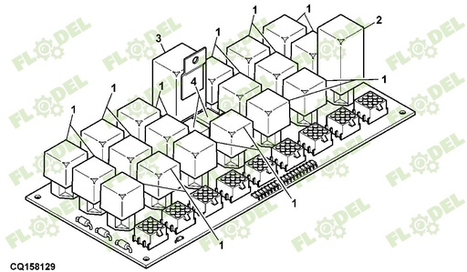 [FLO08359] Releu JOHN DEERE DQ54077 Original JOHN DEERE