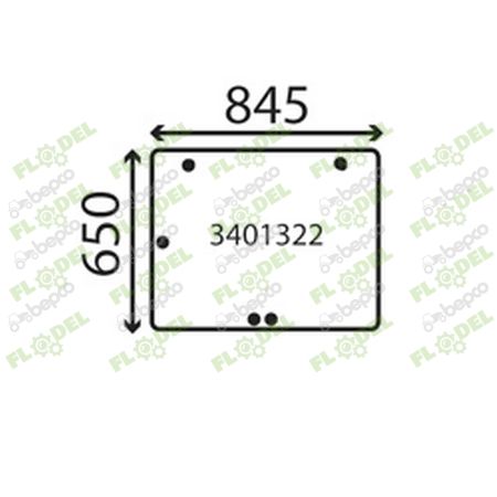[FLO08384] Geam spate CASE 182027A1