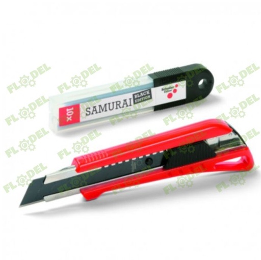 [FLO08385] Set cutter Samurai Black 18mm + rezerva 10 lame