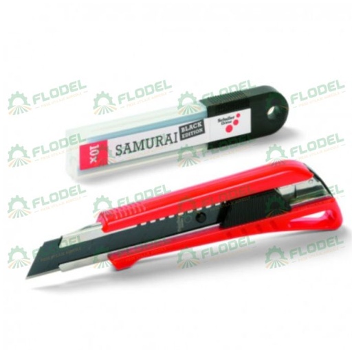 [FLO08385] Set cutter Samurai Black 18mm + rezerva 10 lame