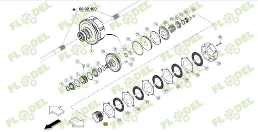 [FLO08422] Butuc priza putere CLAAS 0011349740 Original CLAAS