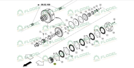 [FLO08422] Butuc priza putere CLAAS 0011349740 Original CLAAS