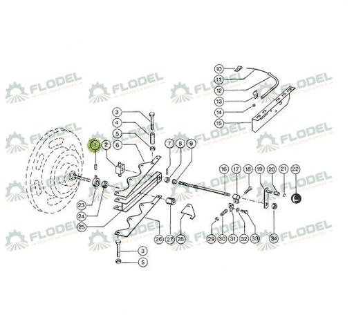 [FLO08423] Stift de fixare elicoidal 0002150870 Original CLAAS