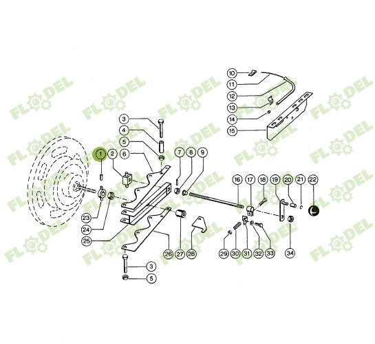 [FLO08423] Stift de fixare elicoidal 0002150870 Original CLAAS