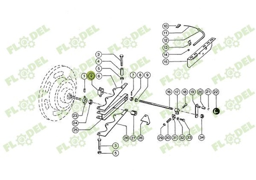 [FLO08424] Distantier 0006034630 Original CLAAS