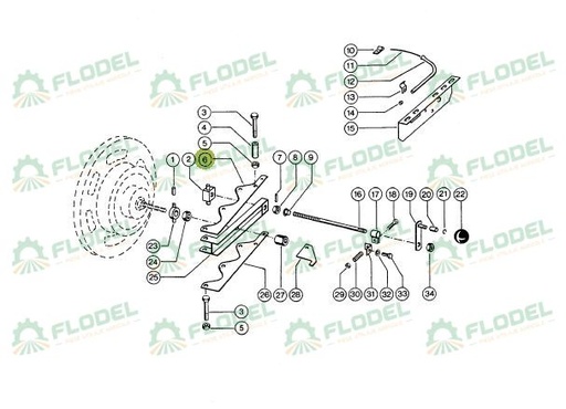 [FLO08427] Suport suflanta CLAAS 0006034651 Original CLAAS