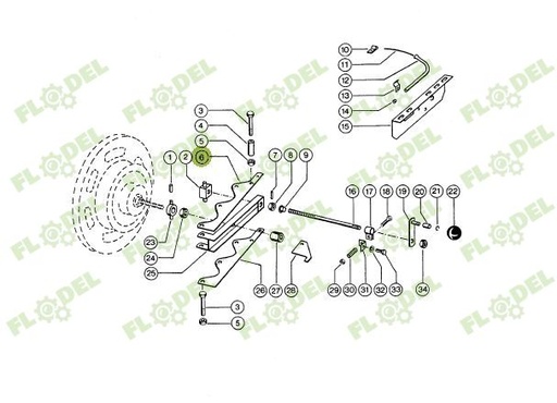 [FLO08427] Suport suflanta CLAAS 0006034651 Original CLAAS