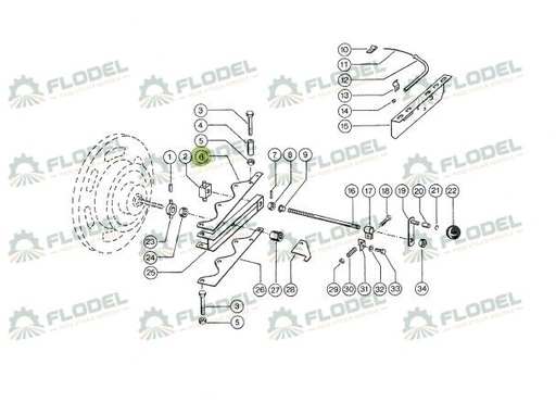 [FLO08427] Suport suflanta CLAAS 0006034651 Original CLAAS