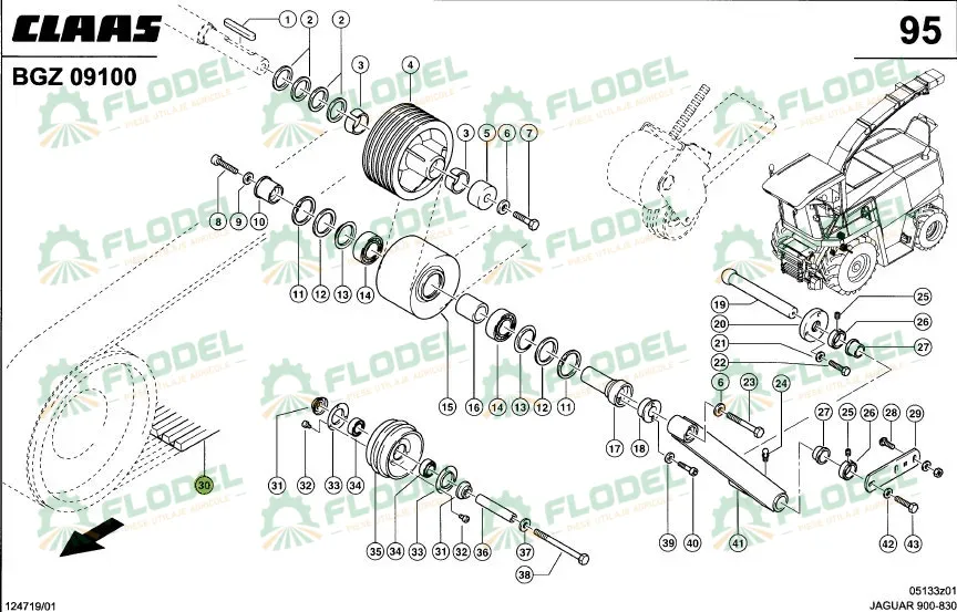 [FLO08520] Curea principala CLAAS JAGUAR 0000677450 Original CLAAS