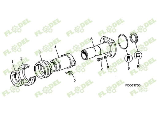 [FLO08623] Lagar rulment presiune tractor  7700020444 rt0011274250