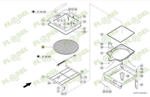 [FLO08859] Banda etansare radiator CLAAS 0014973890 Original CLAAS