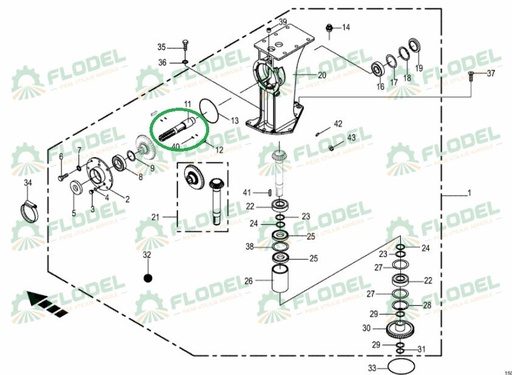 [FLO08909] Ax cositoare KRONE 2933119