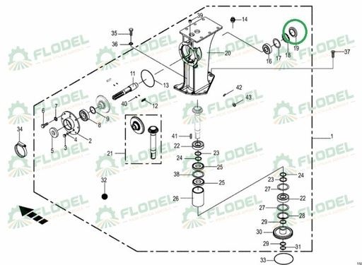 [FLO08911] Simering cositoare KRONE 2888227